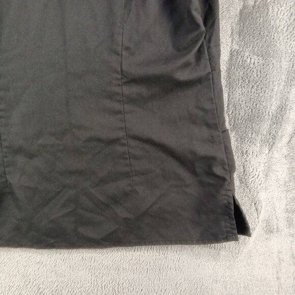 GREY's ANATOMY by BARCO Scrubs Uniform Top Size LARGE(12-14) Black Woven Rayon - Picture 11 of 11